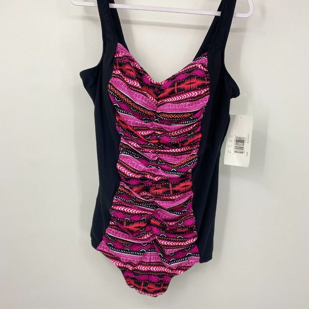 Penbrooke Swimsuit One Piece Aztec Bathing Swim Suit NEW Size 24W